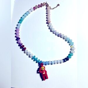 Teletubbies Handmade Genuine Gemstone Necklace